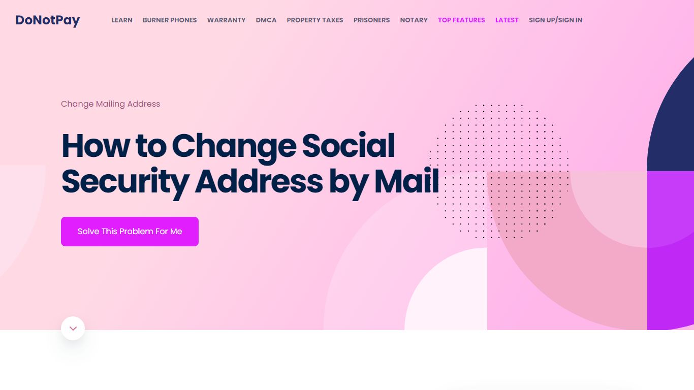 Social Security: Change of Address by Mail [Print Form Now] - DoNotPay